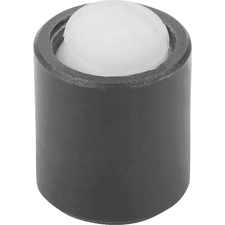 Kipp Self-Aligning Pads With O-Ring M04, D1=10, Dk=7, Form:K, Carbon Steel Tempered And Black Oxidis,  K0284.704X012